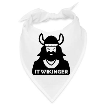 IT Wikinger: Tech Nordic Viking - Bandana - Weiß - Vorne