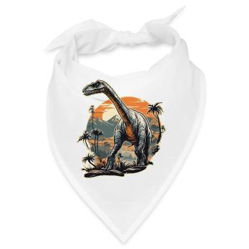 Dinosaurier / Tier / Urzeit / Reptil / Jungs - Bandana - Weiß - Vorne