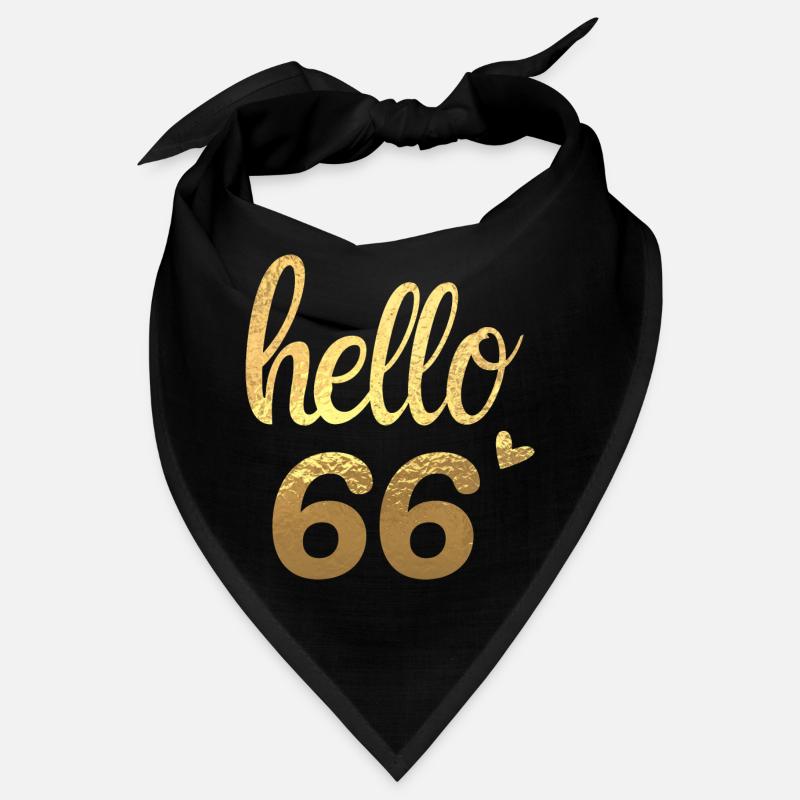 Hello 66 gold Bandana