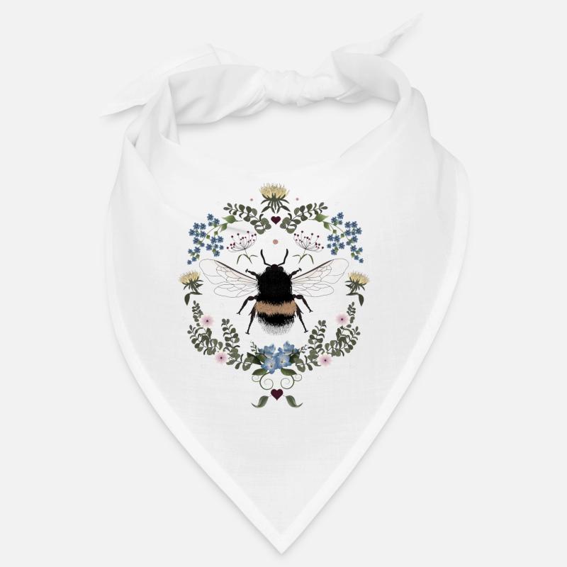 Bourdon Fleurs Abeille Bandana