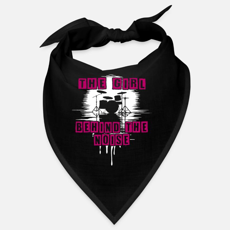 Lautes Mädchen lustiger Drummer Girl Spruch Bandana