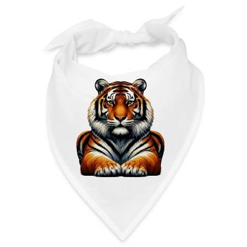Tiger - Bandana - Weiß - Vorne