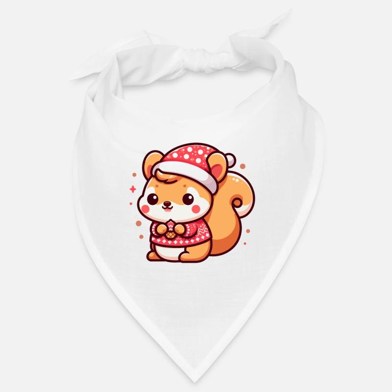 Mignon écureuil de Noël Bandana