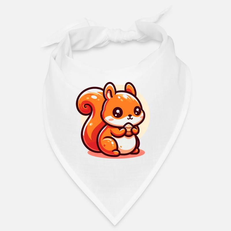Süßes Eichhörnchen frisst einen Samen Bandana