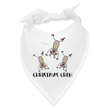 Weihnachten feiern in der Gruppe - Bandana - Weiß - Vorne