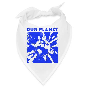 Unser Planet - Bandana - Weiß - Vorne