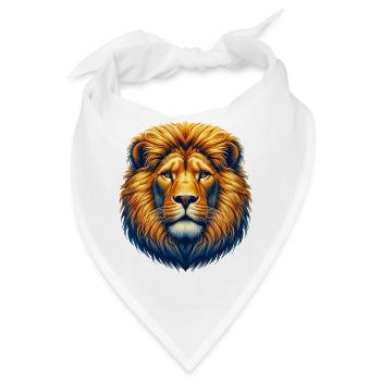 Löwe - Bandana - Weiß - Vorne