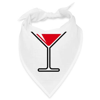 XDesign für viele Anlässe in rot. - Bandana - Weiß - Vorne