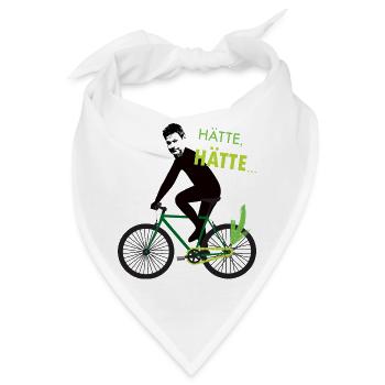 Hätte hätte Fahrradkette Habeck - Bandana - Weiß - Vorne