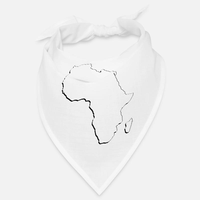 Carte de l’Afrique comme plan Bandana