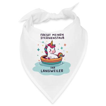 Einhorn Bootsfahrt - Bandana - Weiß - Vorne