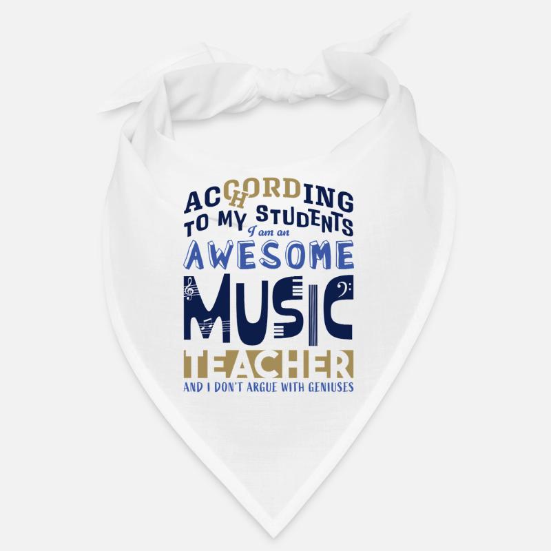 Awesome Music Teacher - typography Bandana