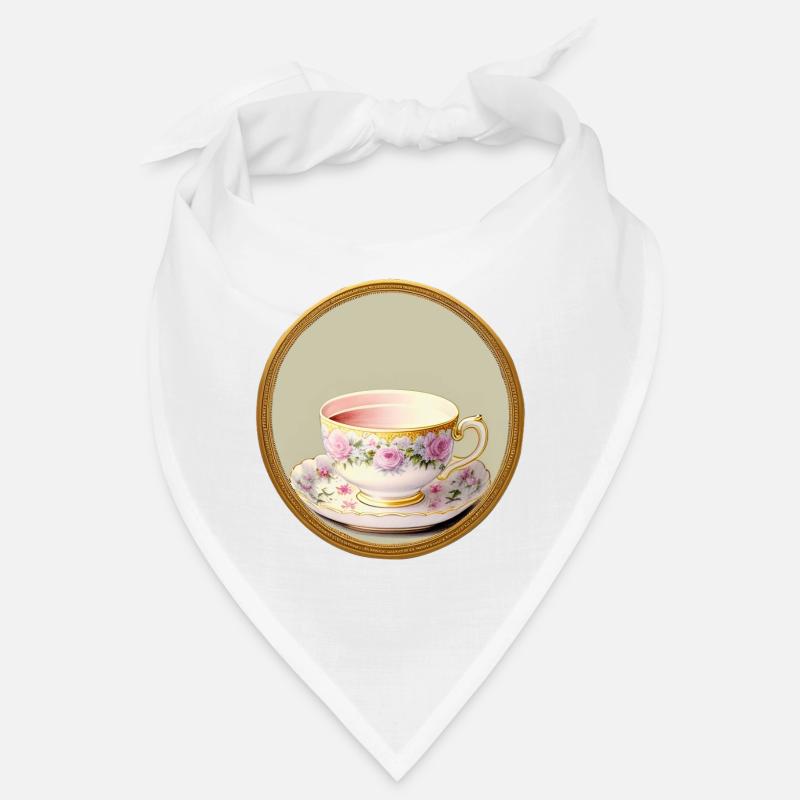 Eine Tasse Tee oder Kaffee? - Bandana - Weiß