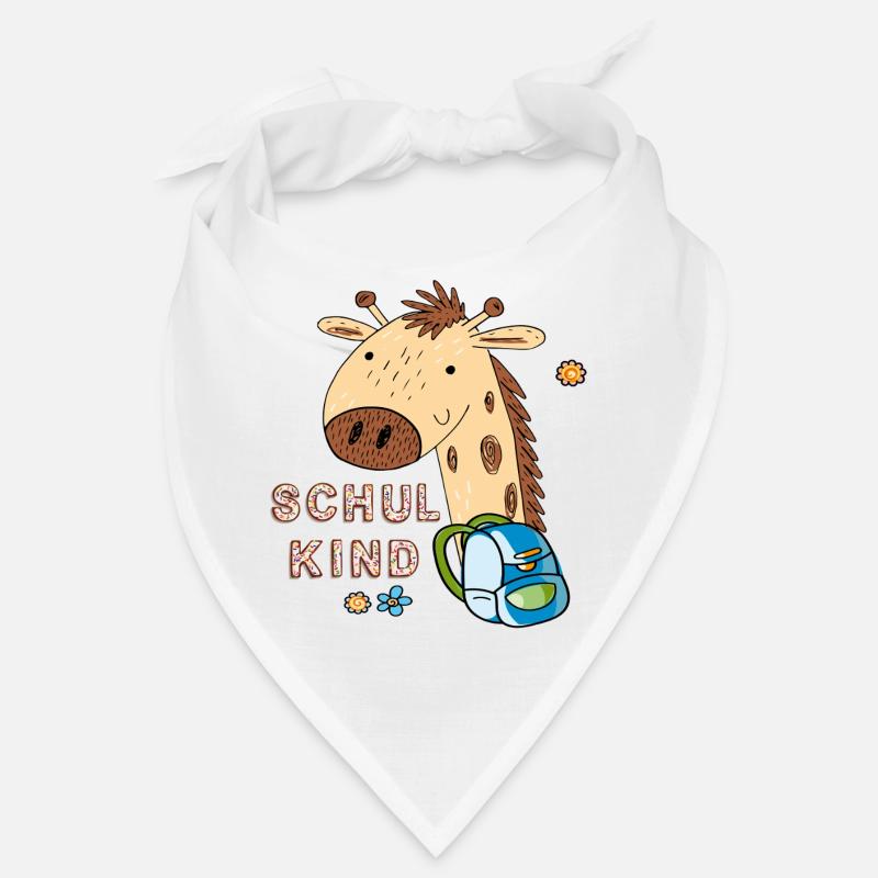 Conception de retour à l’école girafe mignonne Bandana