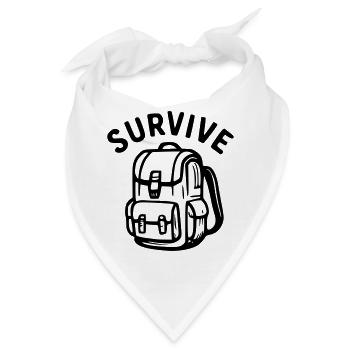 Survive - Rucksack - Bandana - Weiß - Vorne