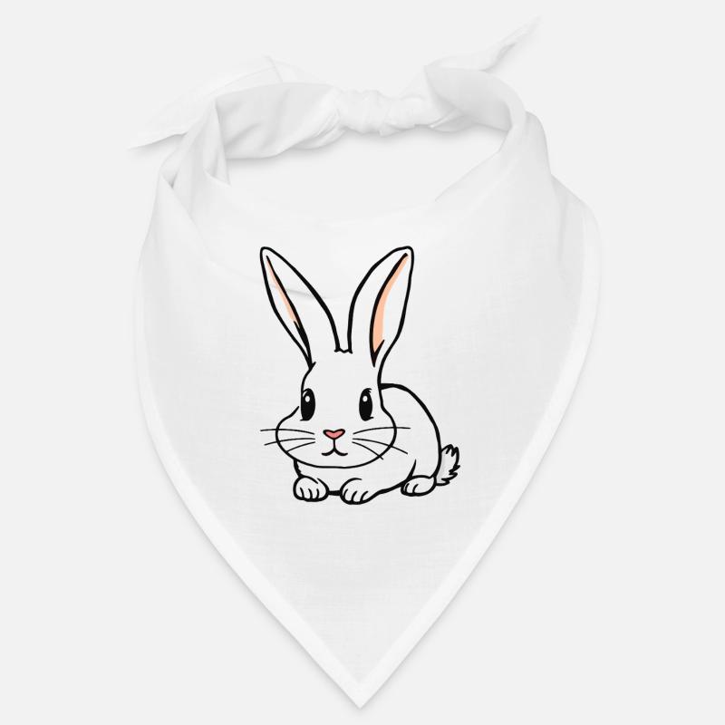 Sketched Rabbit with Long Ears Bandana