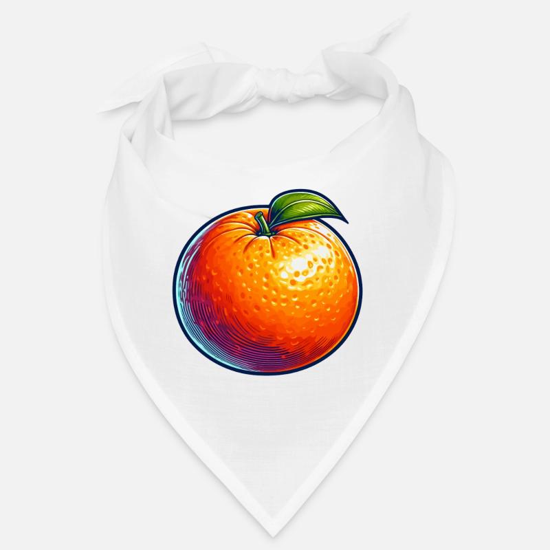 Orange Pop Art Helle Früchte Bandana