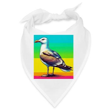 Möwe - Bandana - Weiß - Vorne
