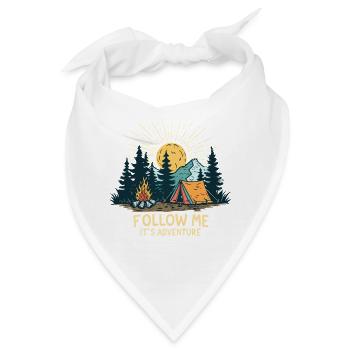 Nachtabenteuer in der Natur - Bandana - Weiß - Vorne