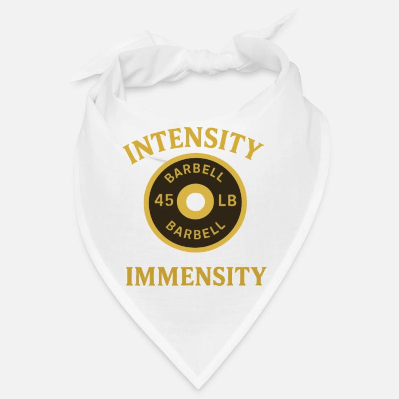Intensive Barbell Weights Design Bandana
