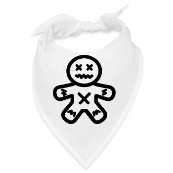 Voodoo-Puppe - Bandana - Weiß - Vorne