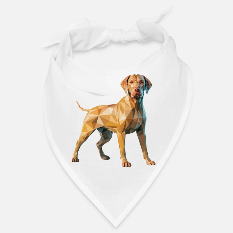 Brauner Hund - Cooles Low-Poly-Logo Bandana