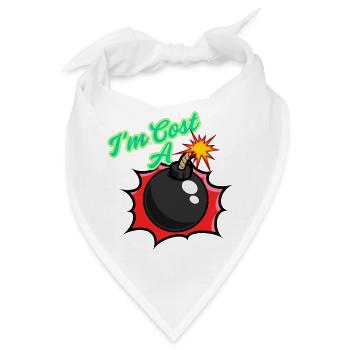 Lustige Phrasen Slang Grafikdesign - Bandana - Weiß - Vorne