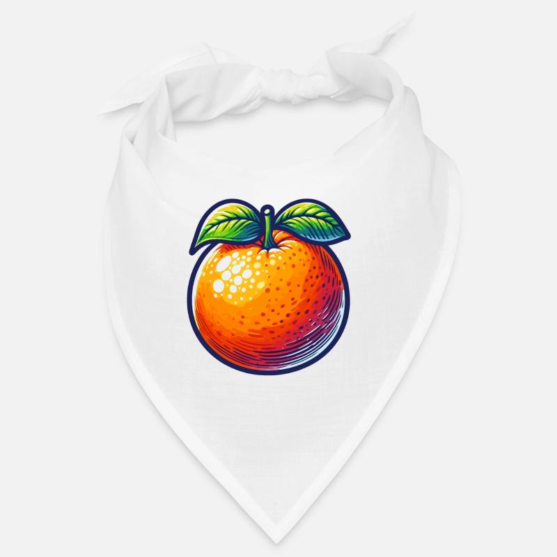 Orange Pop Art Fruchtig Bandana
