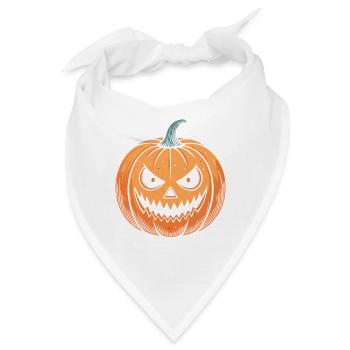 Kürbis schnappen Halloween - Bandana - Weiß - Vorne