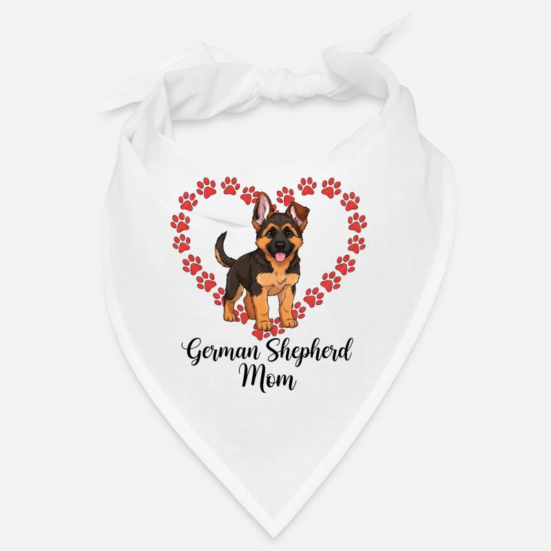 Schäferhund Mama Herz Bandana