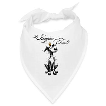 Royalty Dog - A Kingdom for a Treat! - Bandana - Weiß - Vorne