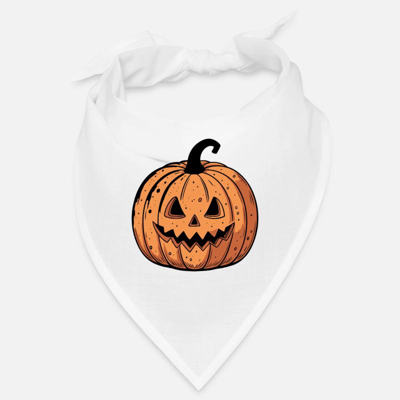 Jack-o'-lantern Pumpkin Black Orange Bandana