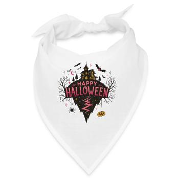 Halloween Pink und Dark Castle - Bandana - Weiß - Vorne