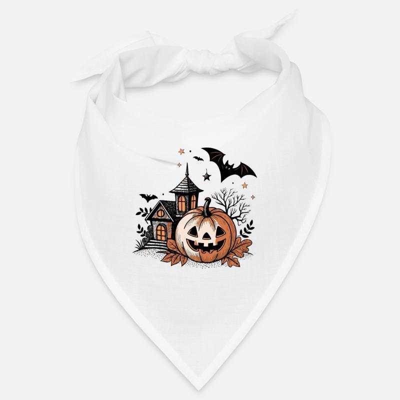 Citrouille Jack Lantern Nuit Hantée Bandana