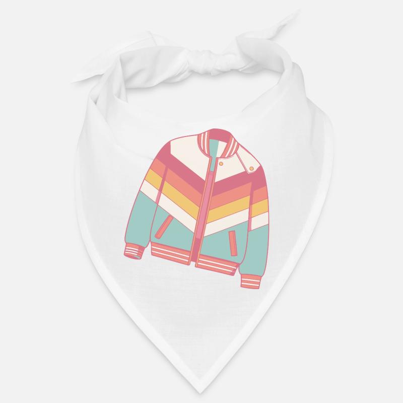 Retro pastel color jacket Bandana