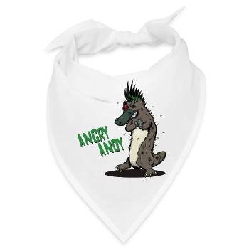 Angry Andy - Schnabeltier - Bandana - Weiß - Vorne