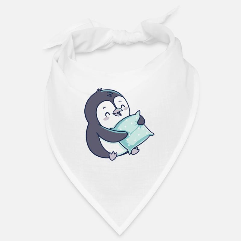 Cuddly Penguin with Blue Pillow Bandana