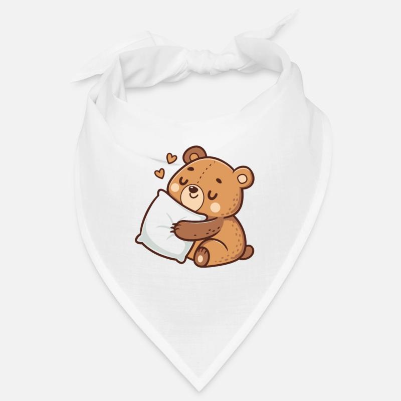 Soft cuddly bear on pillow Bandana