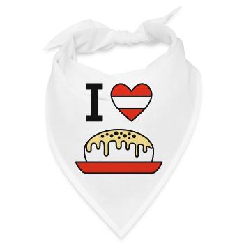 Ich liebe Germknödel - Bandana - Weiß - Vorne