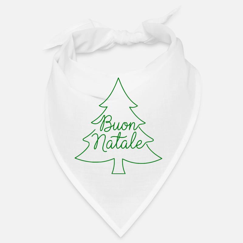 Conception du sapin de Noël Buon Natale Bandana