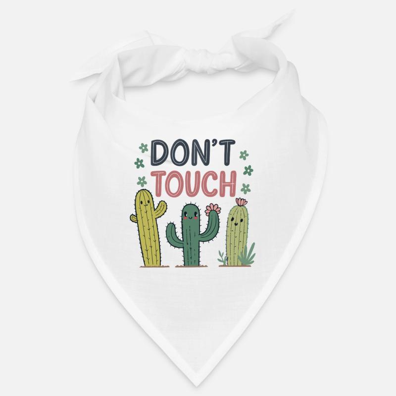 Do Not Touch Happy Cactus Bandana