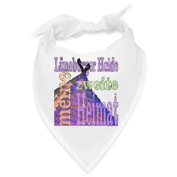 Lüneburger Heide - Bandana - Weiß - Vorne