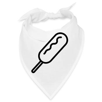 Corn Dog - Bandana - Weiß - Vorne