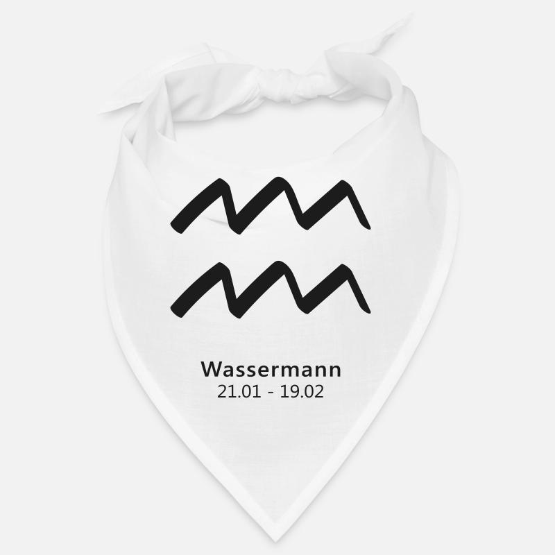 Wassermann Zodiak Sternzeichen Symbol Bandana