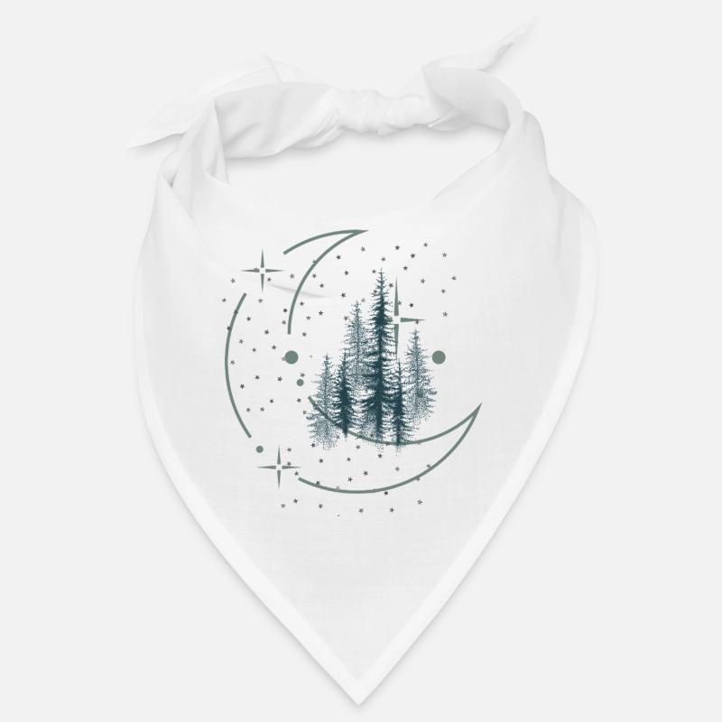 Night sky over the forest Bandana