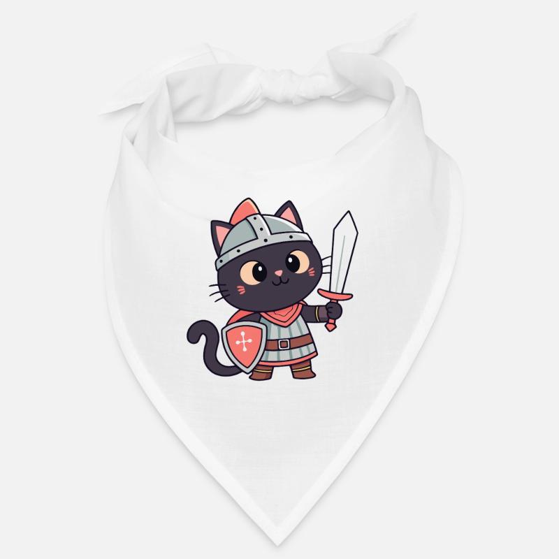 Katzenritter: Niedliches Schwert und Schild Bandana