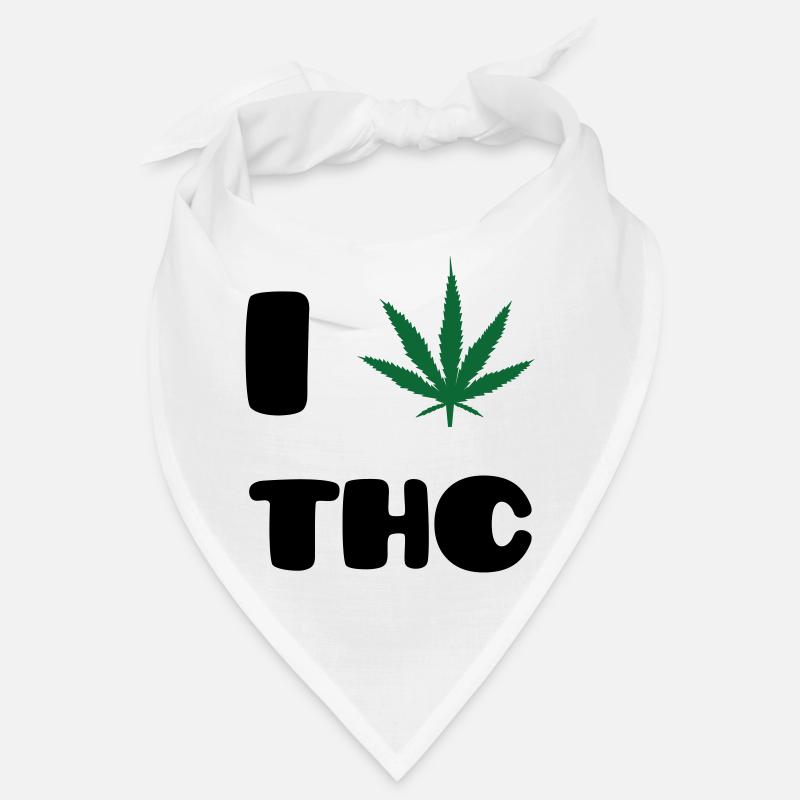 Ich liebe THC – Weed – Cannabis Bandana