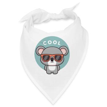 Koala Coole Bunte Gläser - Bandana - Weiß - Vorne