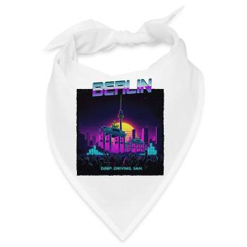 Berlin Retro Electro - Bandana - Weiß - Vorne