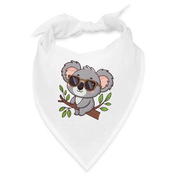 Koala-Chic-Brille am Bügel - Bandana - Weiß - Vorne
